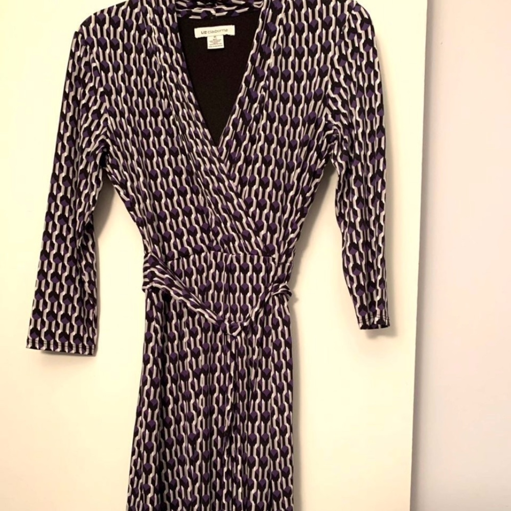 Pristine Liz Claiborne Wrap Dress in XL.